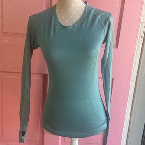 lululemon athletica Blue Long Sleeve Top
